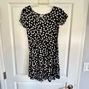 Black and White Floral Dress